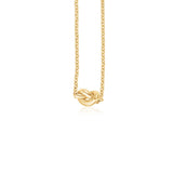 14k Yellow Gold Chain Necklace with Polished Knot - Premium Necklaces - Just $759.99! Shop now at Pulse Designer Fashion