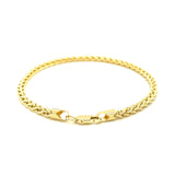 3.3mm 14k Yellow Gold Light Weight Wheat Bracelet - Premium Bracelets - Just $639.99! Shop now at Pulse Designer Fashion