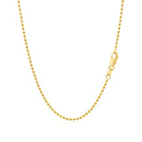 14k Yellow Gold Bead Chain 1.5mm - Premium Chains - Just $572.99! Shop now at Pulse Designer Fashion