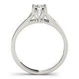 14k White Gold Prong Set Style Solitaire Diamond Engagement Ring (1/2 cttw) - Premium Rings - Just $3038.99! Shop now at Pulse Designer Fashion