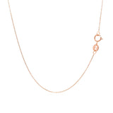 14k Rose Gold Cable Link Chain 0.5mm - Premium Chains - Just $123.99! Shop now at Pulse Designer Fashion