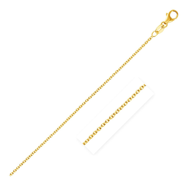 14k Yellow Gold Round Cable Link Chain 1.9mm - Premium Chains - Just $517.99! Shop now at Pulse Designer Fashion