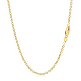 14k Yellow Gold Round Cable Link Chain 1.9mm - Premium Chains - Just $614.99! Shop now at Pulse Designer Fashion