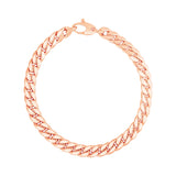 14K Rose Gold Cuban Link Bracelet - Premium Bracelets - Just $912.99! Shop now at Pulse Designer Fashion