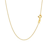 14k Yellow Gold Oval Cable Link Chain 1.0mm - Premium Chains - Just $199.99! Shop now at Pulse Designer Fashion