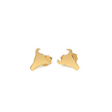 14K Yellow Gold Longhorn Earrings - Premium Earrings - Just $196.99! Shop now at Pulse Designer Fashion