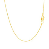 14k Yellow Gold Round Cable Link Chain 1.1mm - Premium Chains - Just $237.99! Shop now at Pulse Designer Fashion