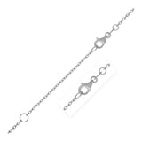 Extendable Cable Chain in 14k White Gold (1.5mm) - Premium Chains - Just $450.99! Shop now at Pulse Designer Fashion