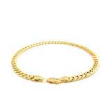 4.5mm 14k Yellow Gold Miami Cuban Semi Solid Bracelet - Premium Bracelets - Just $668.99! Shop now at Pulse Designer Fashion