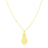 14K Yellow Gold Pineapple Necklace - Premium Necklaces - Just $221.99! Shop now at Pulse Designer Fashion