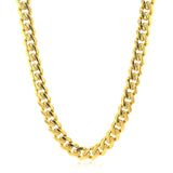 14k Yellow Gold Polished Miami Cuban Chain Necklace - Premium Necklaces - Just $2913.99! Shop now at Pulse Designer Fashion