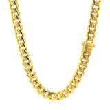 14k Yellow Gold Polished Miami Cuban Chain Necklace - Premium Necklaces - Just $3499.99! Shop now at Pulse Designer Fashion