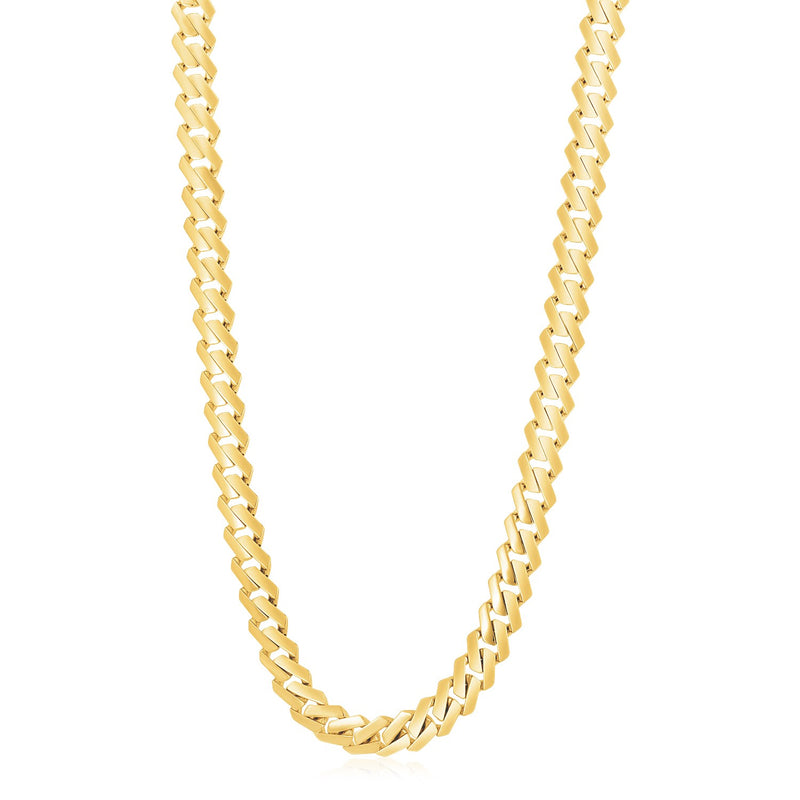 Modern Lite Edge Chain in 14k Yellow Gold (11.5 mm) - Premium Chains - Just $5480.99! Shop now at Pulse Designer Fashion