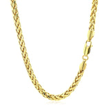 4.1mm 14k Yellow Gold Diamond Cut Round Franco Chain - Premium Chains - Just $2300.99! Shop now at Pulse Designer Fashion