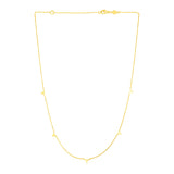 14K Yellow Gold Necklace with Triangles - Premium Necklaces - Just $382.99! Shop now at Pulse Designer Fashion