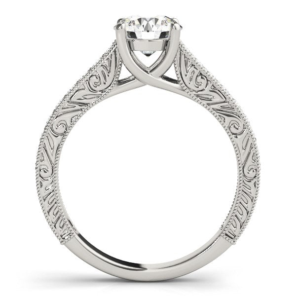 14k White Gold Trellis Antique Style Diamond Engagement Ring (1 1/4 cttw) - Premium Rings - Just $10726.99! Shop now at Pulse Designer Fashion