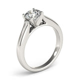 14k White Gold Cathedral Design Solitaire Diamond Engagement Ring (1 cttw) - Premium Rings - Just $6415.99! Shop now at Pulse Designer Fashion