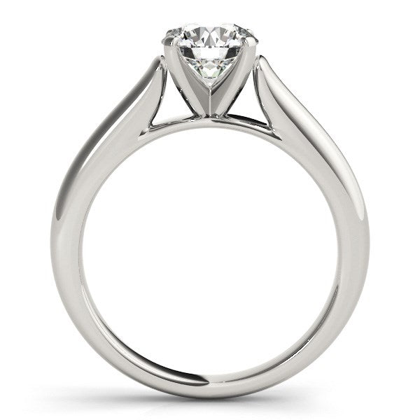 14k White Gold Cathedral Design Solitaire Diamond Engagement Ring (1 cttw) - Premium Rings - Just $6415.99! Shop now at Pulse Designer Fashion