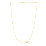 14k Yellow Gold Chain Necklace with Horizontal Arrow Pendant - Premium Necklaces - Just $470.99! Shop now at Pulse Designer Fashion