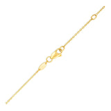 14k Yellow Gold Chain Necklace with Horizontal Arrow Pendant - Premium Necklaces - Just $470.99! Shop now at Pulse Designer Fashion