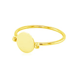 14k Yellow Gold Ring with Polished Oval - Premium Rings - Just $230.99! Shop now at Pulse Designer Fashion