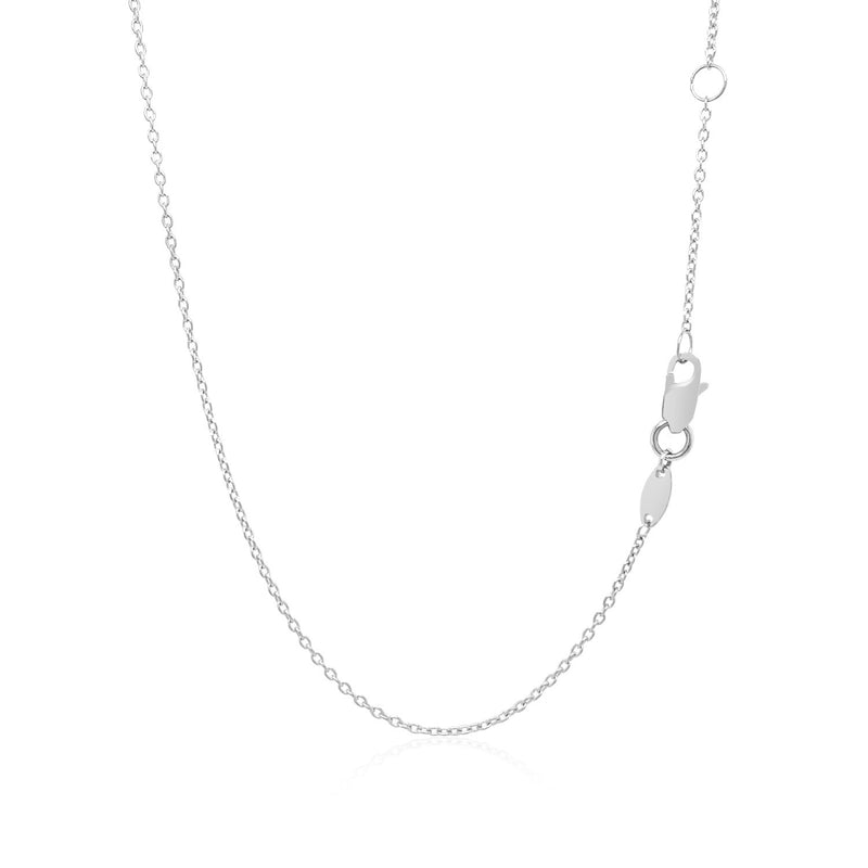 14k White Gold Smooth Flat Horizontal Bar Style Necklace - Premium Necklaces - Just $479.99! Shop now at Pulse Designer Fashion