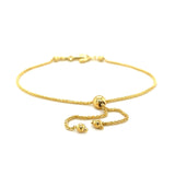 14k Yellow Gold Anchor Design Adjustable Lariat Bracelet - Premium Bracelets - Just $390.99! Shop now at Pulse Designer Fashion