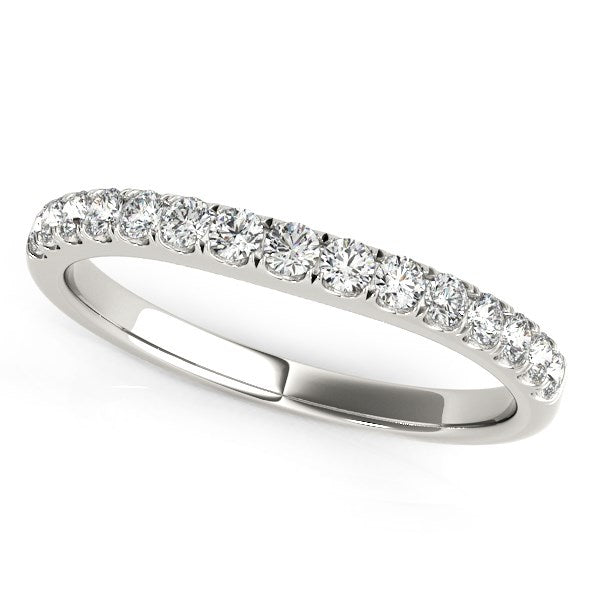 14k White Gold Pave Set Style Diamond Wedding Band (1/4 cttw) - Premium Rings - Just $1359.99! Shop now at Pulse Designer Fashion