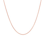 14k Pink Gold Round Cable Link Chain 1.1mm - Premium Chains - Just $242.99! Shop now at Pulse Designer Fashion