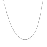 14k White Gold Diamond Cut Cable Link Chain 0.7mm - Premium Chains - Just $107.99! Shop now at Pulse Designer Fashion