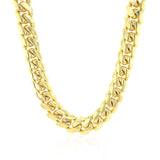 9.25mm 14k Yellow Gold Classic Miami Cuban Solid Chain - Premium Chains - Just $23489.99! Shop now at Pulse Designer Fashion