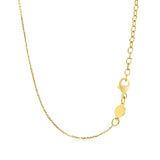 14k Yellow Gold Necklace with Polished Curved Bar Pendant - Premium Necklaces - Just $380.99! Shop now at Pulse Designer Fashion