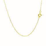 14k Yellow Gold Diamond Cut Cable Link Chain 0.7mm - Premium Chains - Just $105.99! Shop now at Pulse Designer Fashion