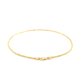 10k Yellow Gold Sparkle Anklet 1.5mm - Premium Anklets - Just $210.99! Shop now at Pulse Designer Fashion