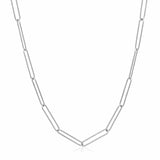 14k White Gold Wire Paperclip Chain (2.7mm) - Premium Chains - Just $778.99! Shop now at Pulse Designer Fashion