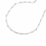 14k White Gold Wire Paperclip Chain (2.7mm) - Premium Chains - Just $778.99! Shop now at Pulse Designer Fashion