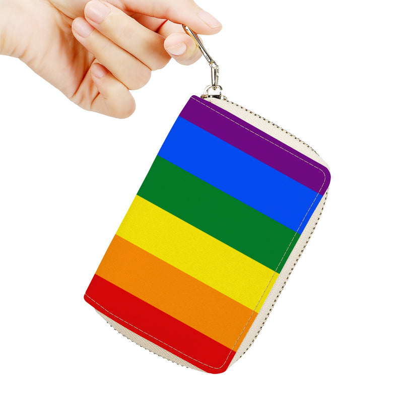 Pride Rainbow Zipper Card Holder Card Holder Pulse Designer Fashion 