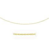 2.5mm 14k Yellow Gold Pendant Chain with Textured Links-Pulse Designer Fashion