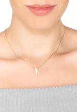 Angel Wing Small Pendant Necklace - Premium Necklaces - Just $125! Shop now at Pulse Designer Fashion