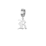 Mister Old English Initial Earrings - Premium Earrings - Just $89.50! Shop now at Pulse Designer Fashion