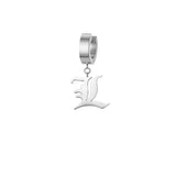 Mister Old English Initial Earrings - Premium Earrings - Just $89.50! Shop now at Pulse Designer Fashion