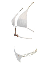 June Strappy Triangle Top & Tango Bottom - White - Premium Swimwear - Just $145.25! Shop now at Pulse Designer Fashion