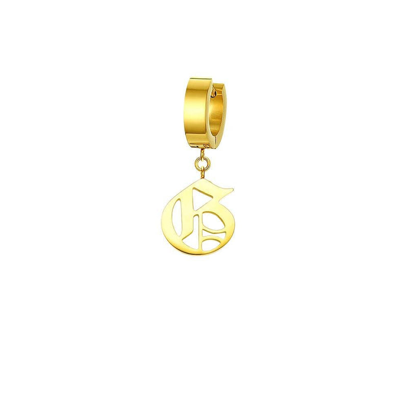 Mister Old English Initial Earrings - Premium Earrings - Just $89.50! Shop now at Pulse Designer Fashion