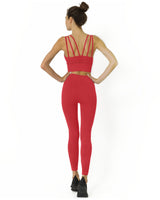 Mesh Seamless Set - Red - Premium Seamless Set - Just $68.50! Shop now at Pulse Designer Fashion