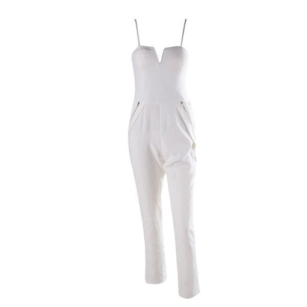 White Jumpsuit - Premium Jumpsuit - Just $132! Shop now at Pulse Designer Fashion