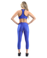 Firenze Activewear Set - Leggings & Sports Bra - Blue - Premium Leggings - Just $89.50! Shop now at Pulse Designer Fashion