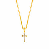 Mister Gem Cross Necklace - Premium Necklaces - Just $64.75! Shop now at Pulse Designer Fashion