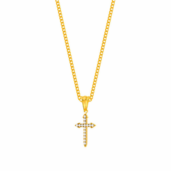 Mister Gem Cross Necklace - Premium Necklaces - Just $64.75! Shop now at Pulse Designer Fashion