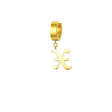 Mister Old English Initial Earrings - Premium Earrings - Just $89.50! Shop now at Pulse Designer Fashion