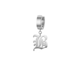 Mister Old English Initial Earrings - Premium Earrings - Just $89.50! Shop now at Pulse Designer Fashion